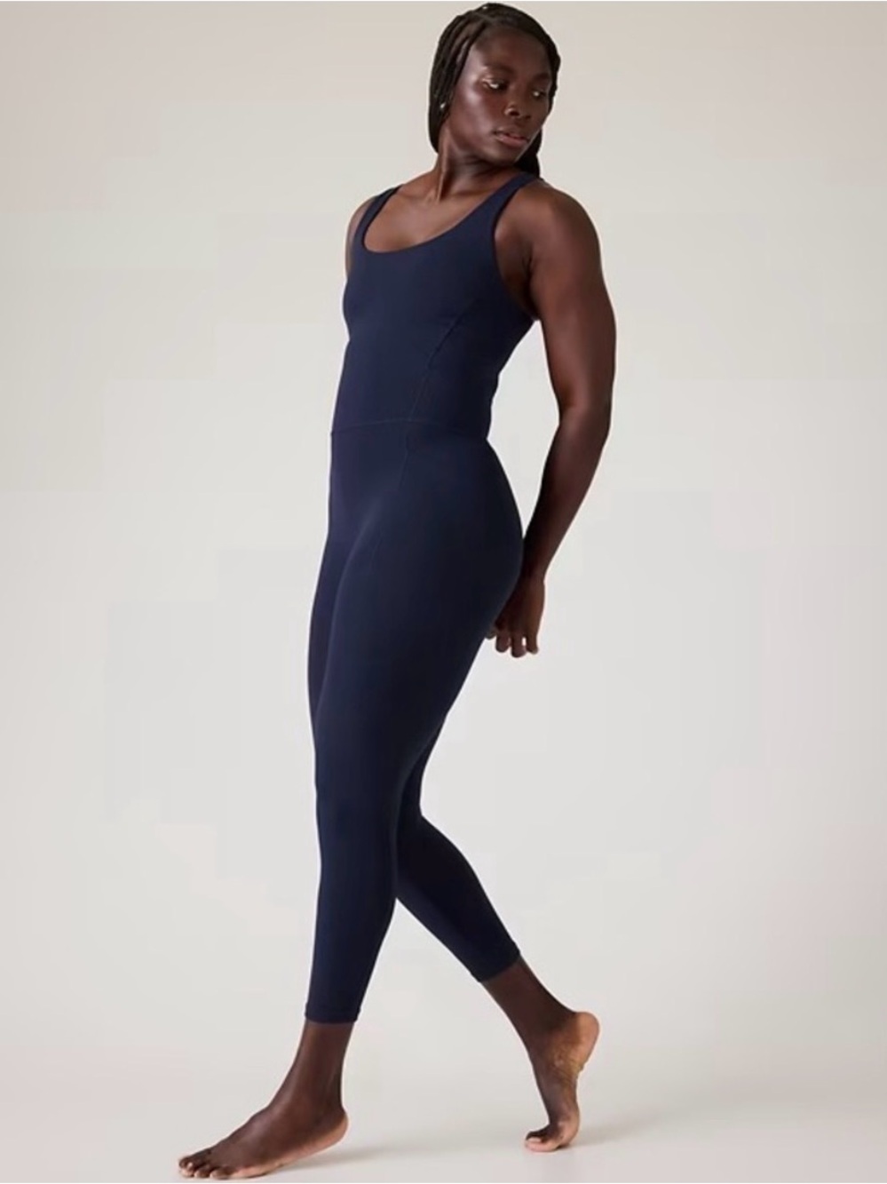NWT Salutation 7/8 Bodysuit Navy. Extra Small Petite